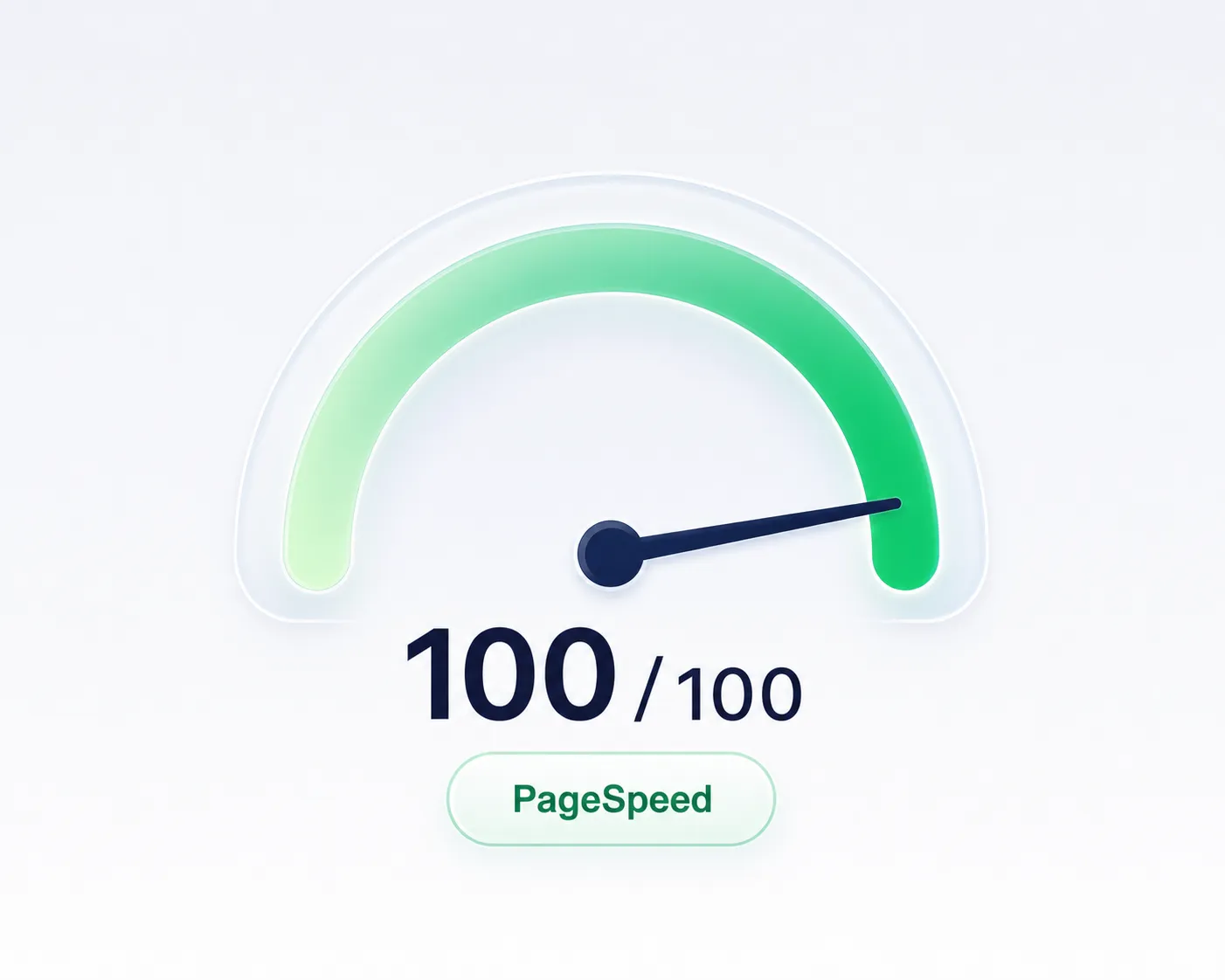 Puntaje PageSpeed de cien sobre cien