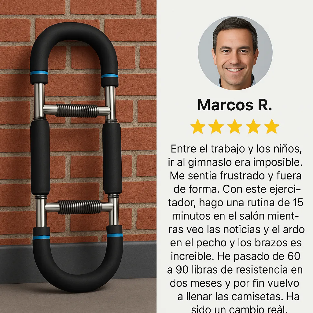 Twister Arm Trainer,Ejercitador de Brazos Ajustable,Entrenador Fuerza Forma U,Barra Giratoria Portátil,Extensor de Pecho para Brazos,Espalda,Equipo Fitness Portátil con Muelle para Casa,Oficina,Viajes