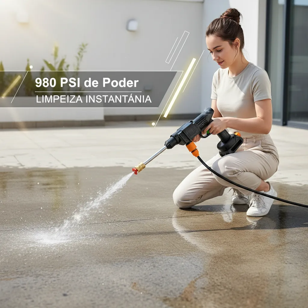Hidrolavadora Portátil Inalámbrica 980 PSI