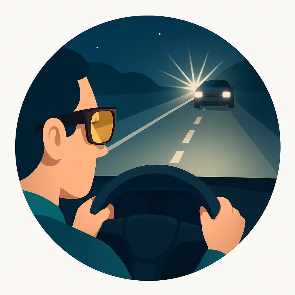 Anula las luces altas de otros coches para que no te encandilen de noche.