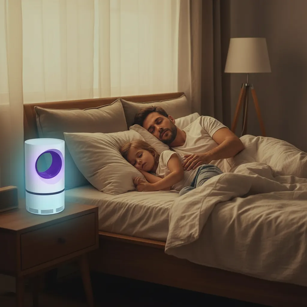 Duerme tranquilo sin químicos flotando en el aire.