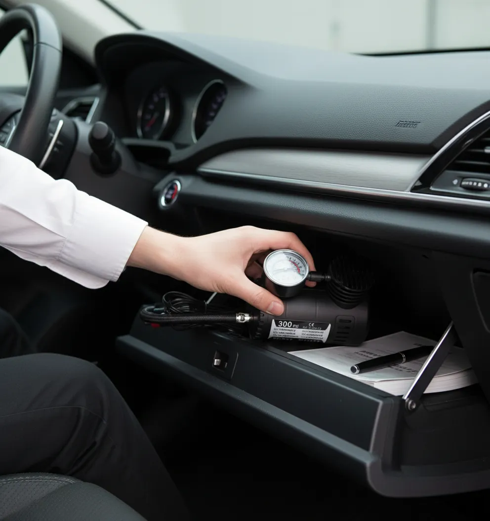 Es pequeño, lo guardas en la guantera.