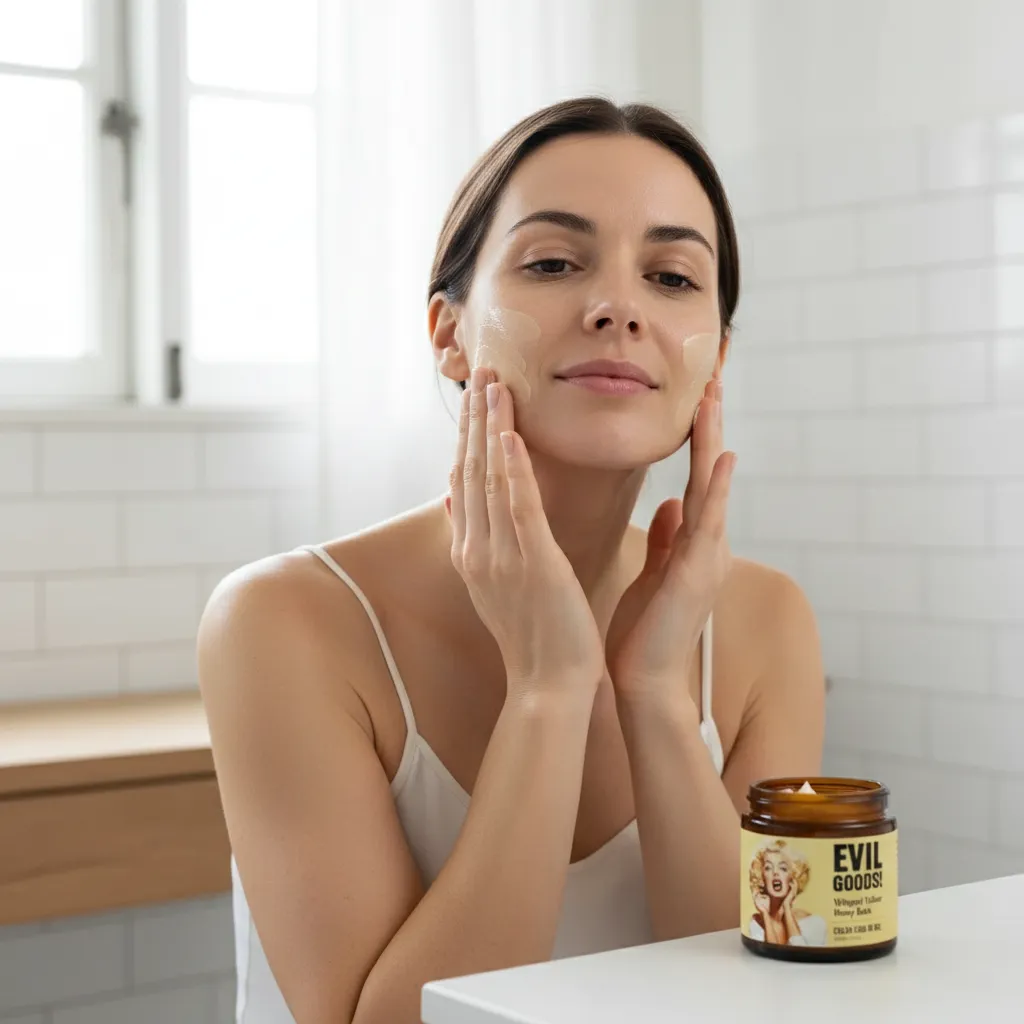 Paso 2: Aplica con masajes ascendentes en las líneas de expresión y cuello.