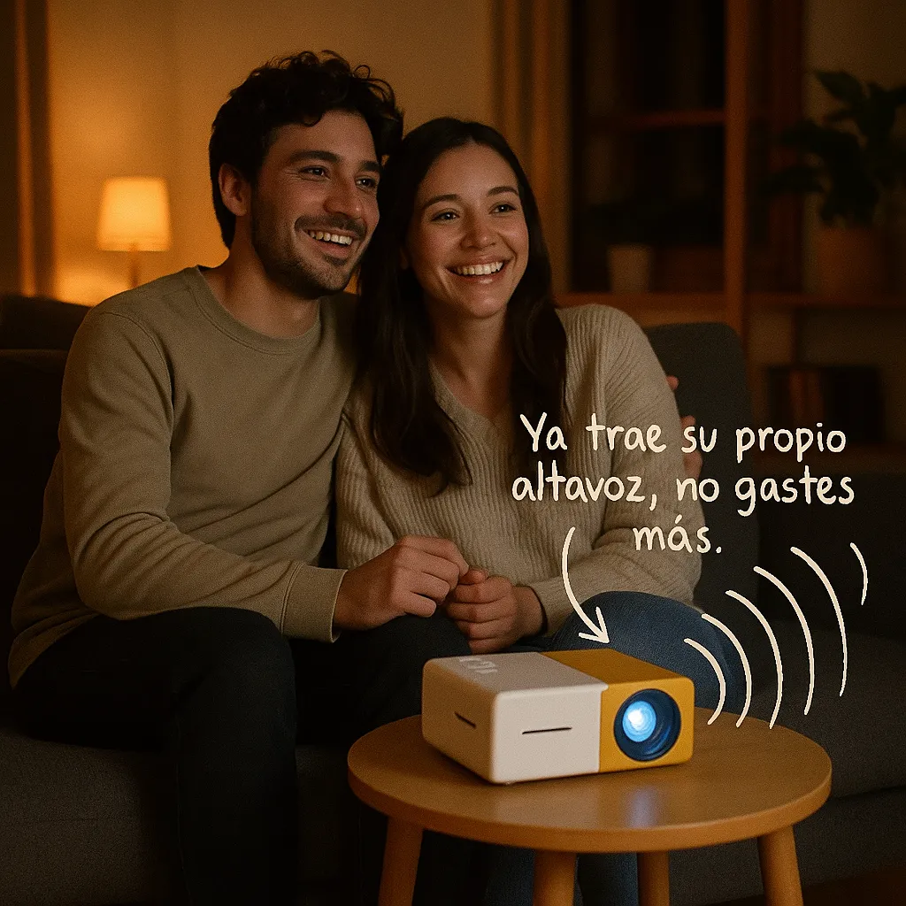 Ya trae su propio altavoz, no gastes más.