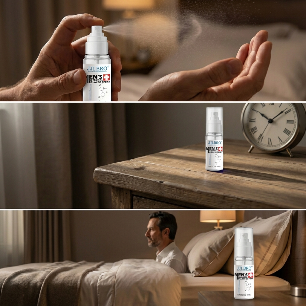 Paso 1: Aplica 3 sprays 15 minutos antes del momento clave.