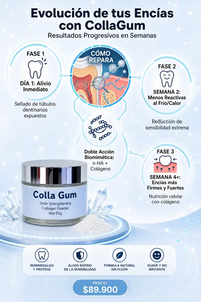 Sección visual de visualizaciones de datos para CollaGum