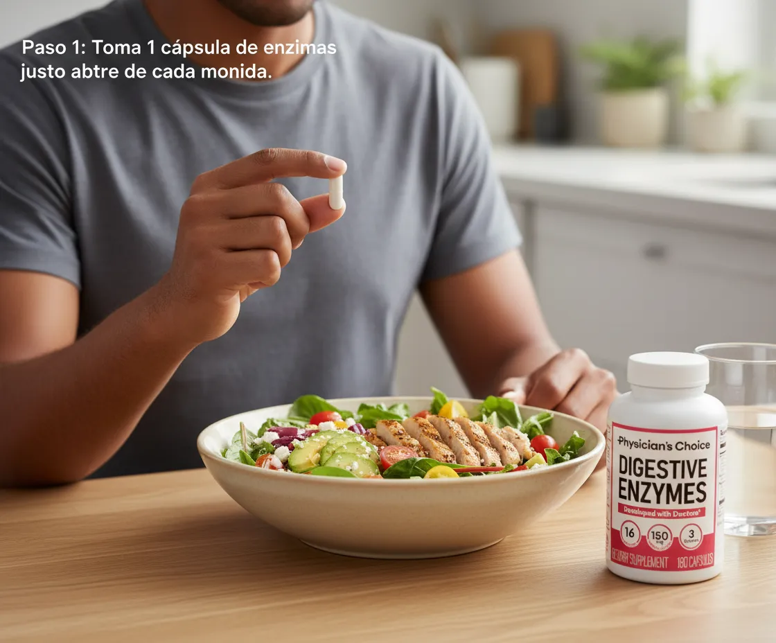 Paso 1: Enzimas antes de cada comida