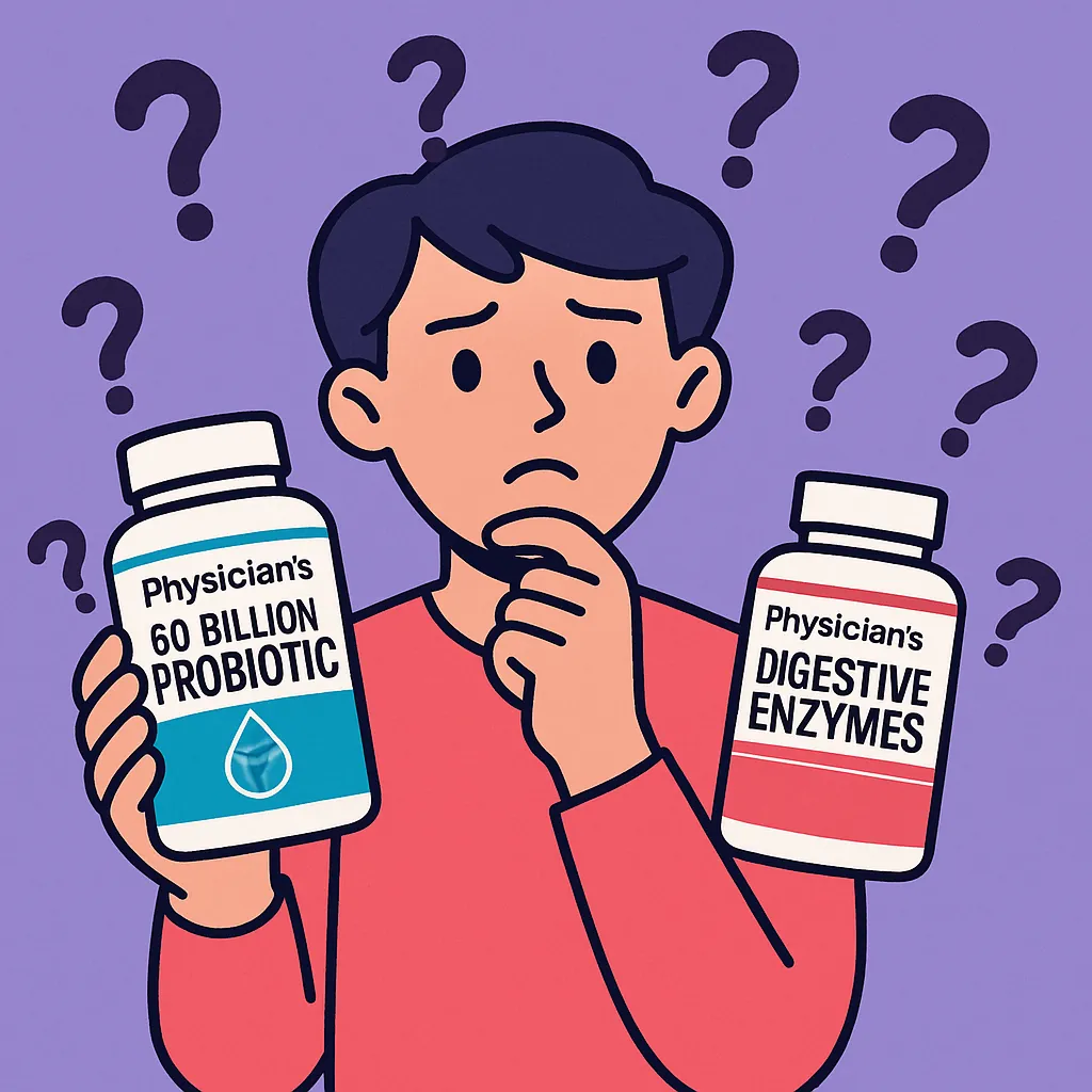 Probióticos y enzimas — decisión