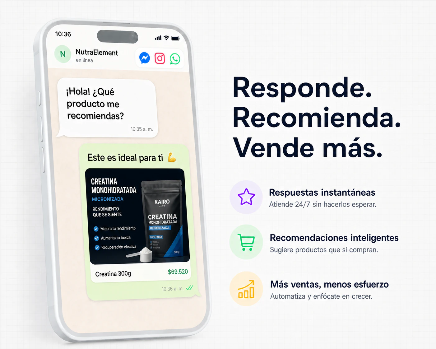 Chatbot omnicanal: responde, recomienda y vende más